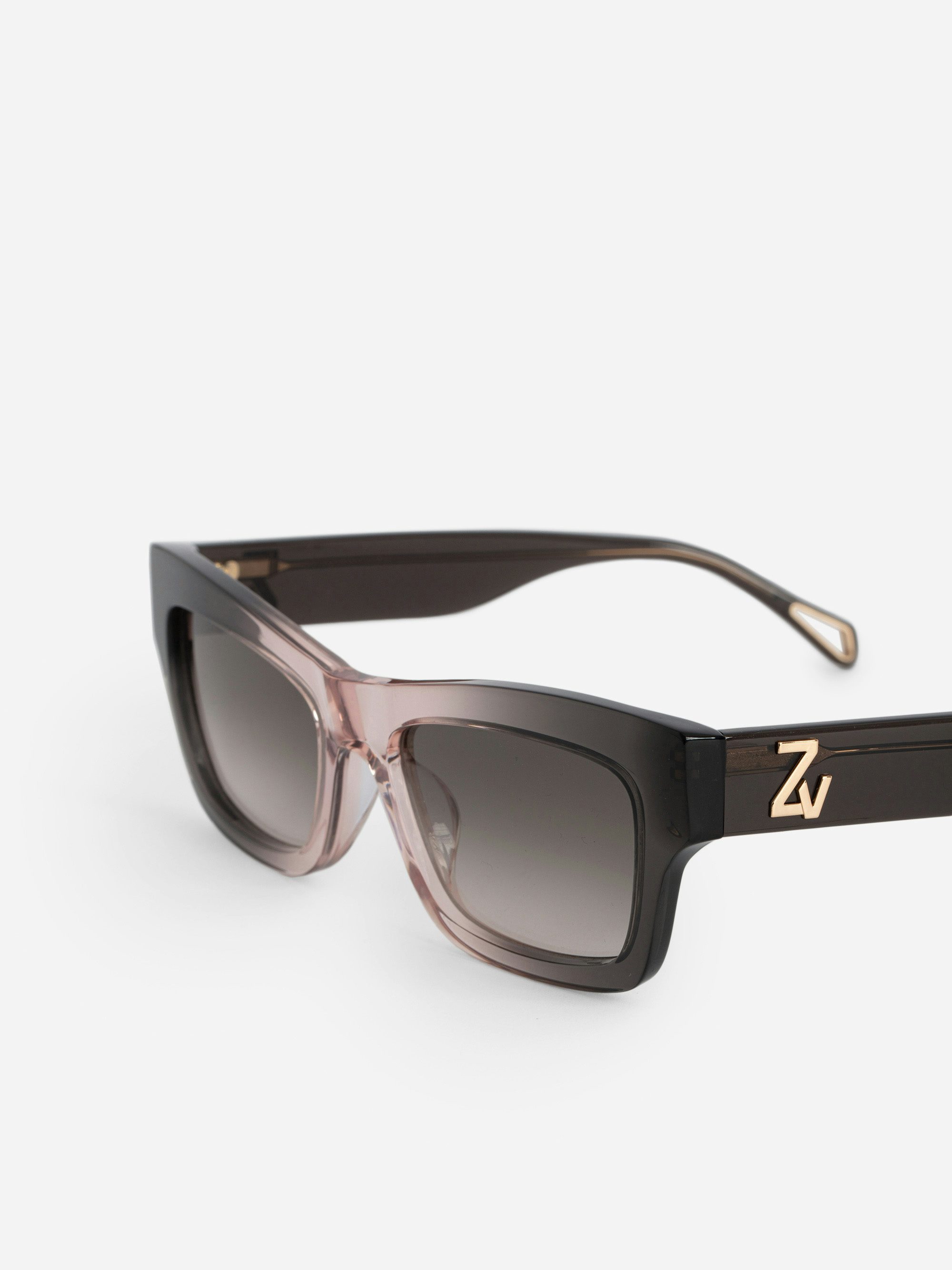 ZV23H1 Sunglasses - Rectangular unisex sunglasses adorned with the ZV logo on the temples.